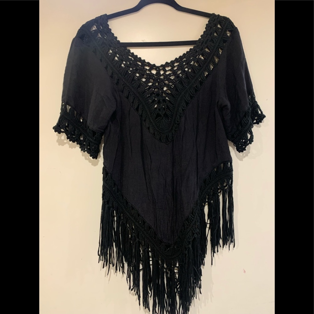 Black swim cover up